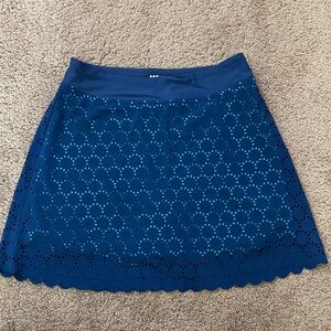 Title Nine Women's Blue Eyelet Mini Skort